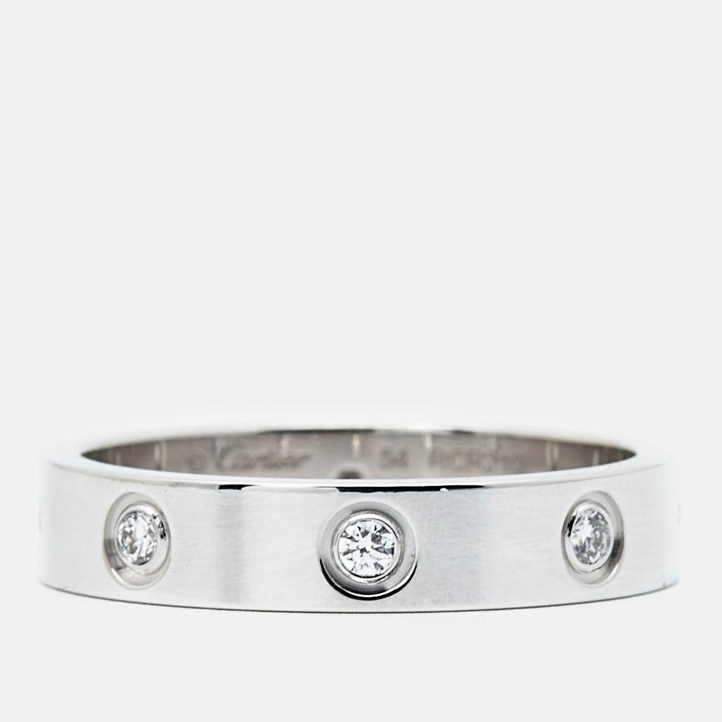 Cartier Cartier Love 8 Diamond 18k White Gold Ring Size 54