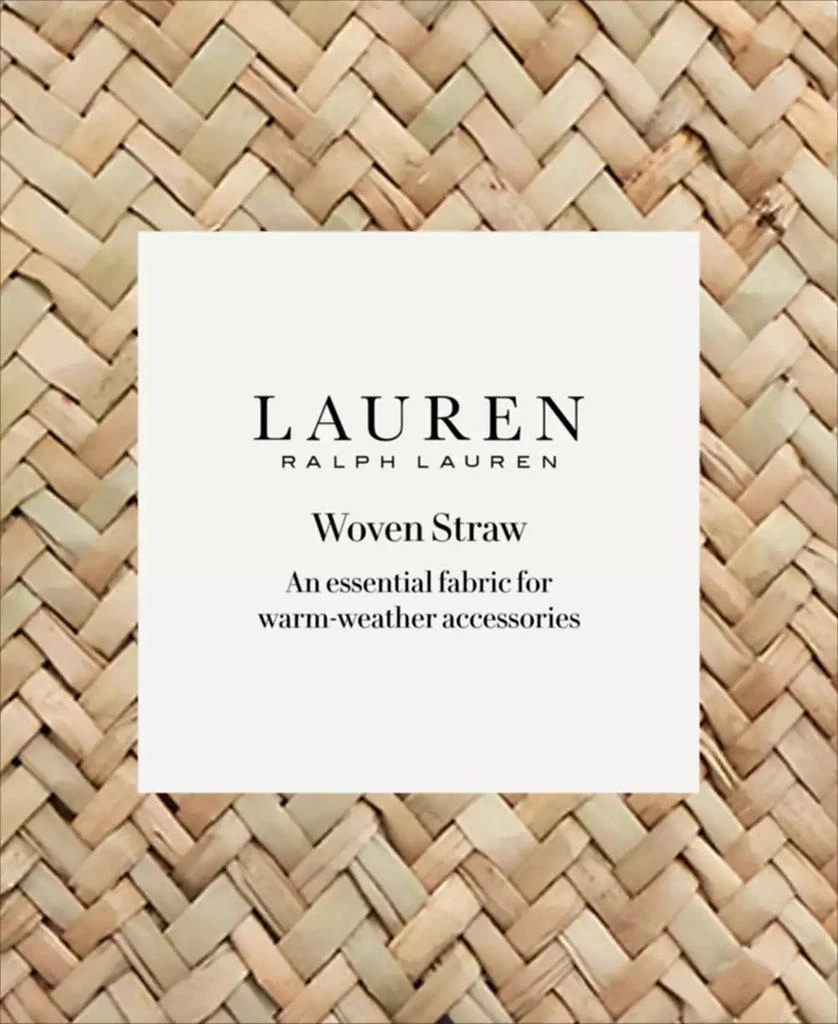 Ralph Lauren Shelbie Straw Medium Tote 8