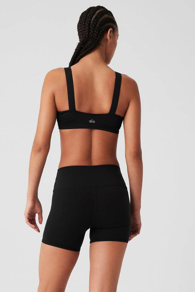 Alo Airbrush Cinch Bra - Black 2