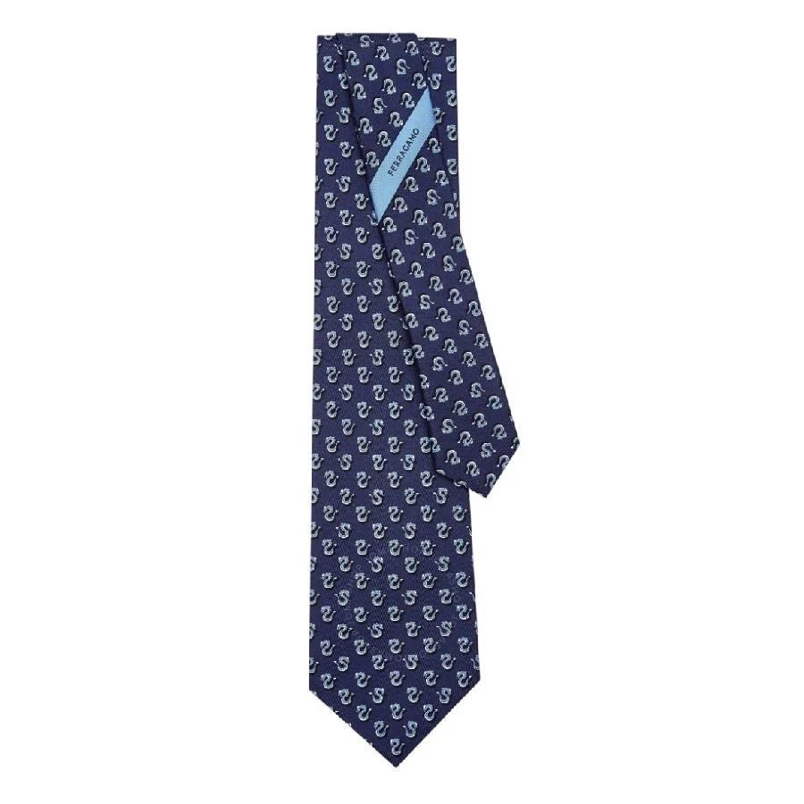 Ferragamo Dragon Print Silk Tie 2