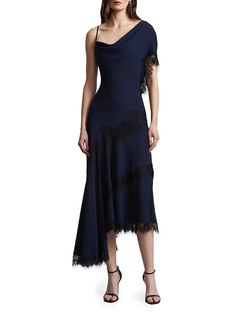 BCBG Calla Asymmetric Slip Midi-Dress 2