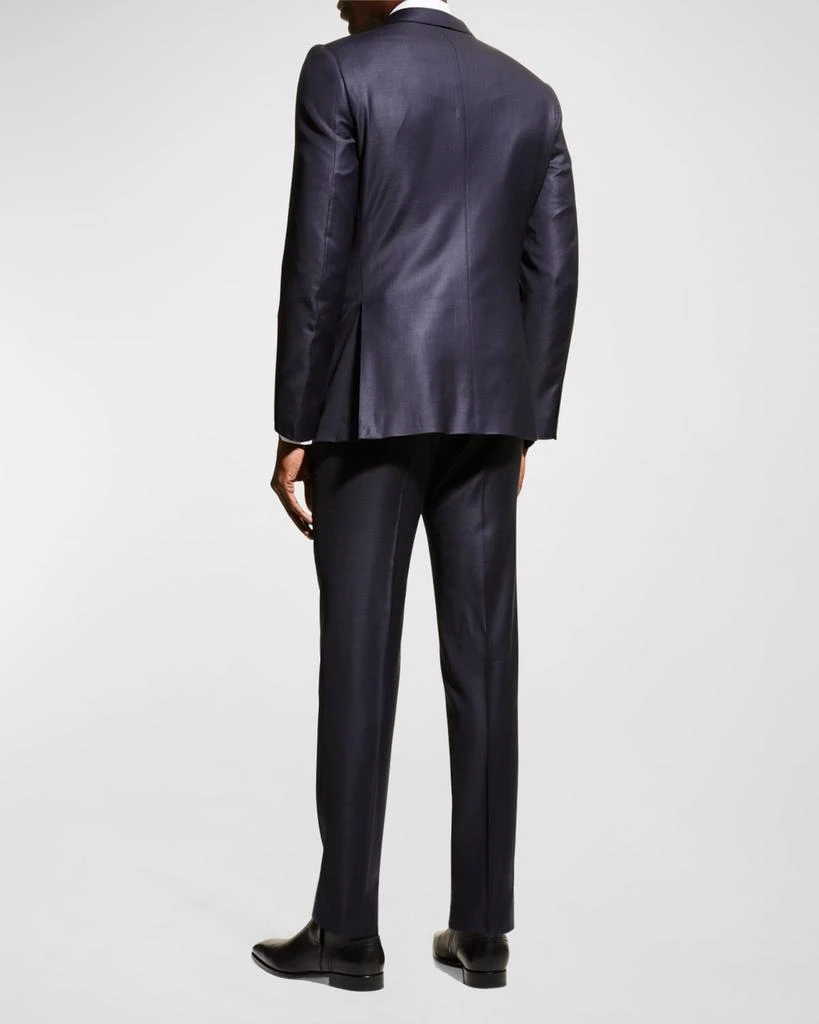 Zegna Men's Wool Tic-Weave Suit 4