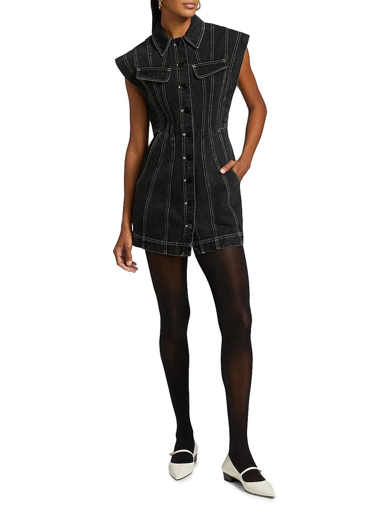Acler Eagleton Denim Sleeveless Minidress 2