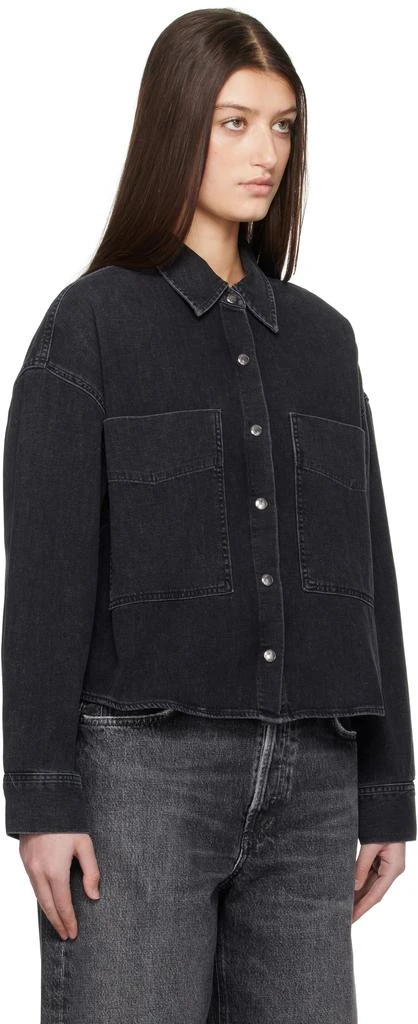 AGOLDE Black Myah Denim Shirt 2