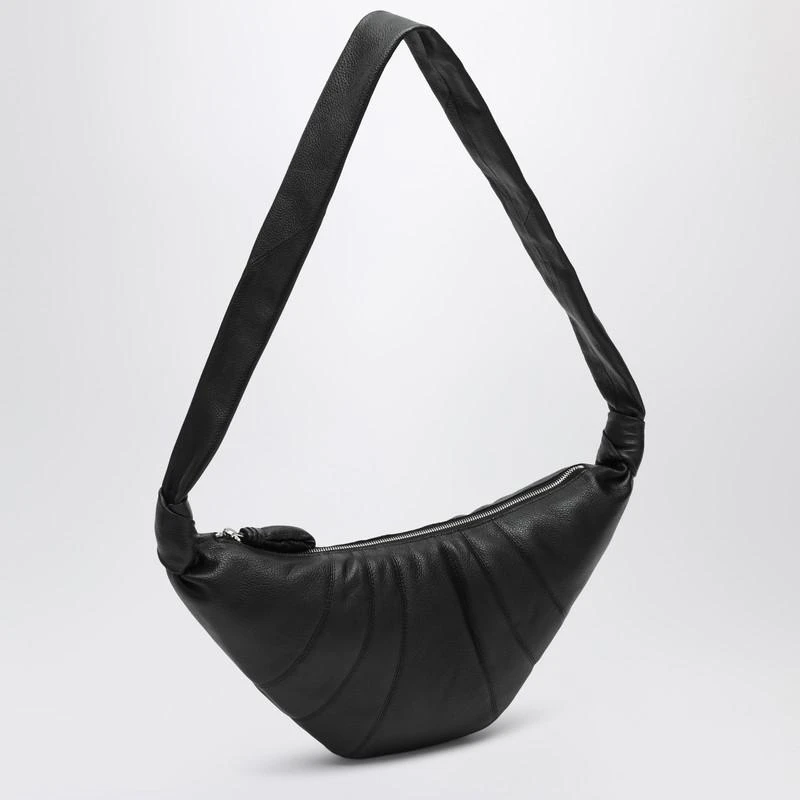 Lemaire Medium Croissant bag in black leather 3