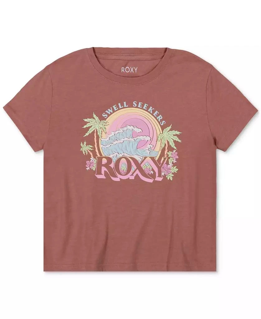 Roxy Big Girls Swell Seeker Logo Graphic Cotton T-Shirt 1