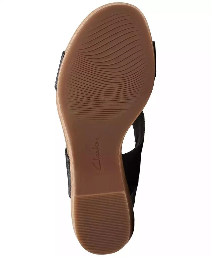 Clarks Giselle Style Wedge Heel Platform Sandals 5