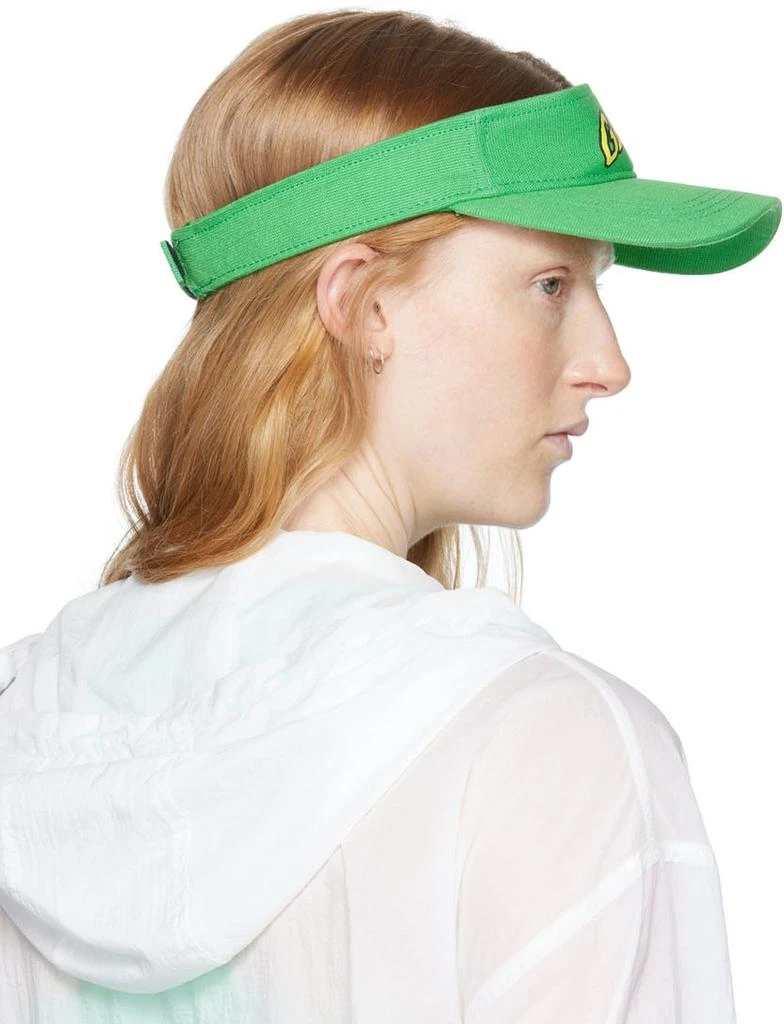Ganni SSENSE Exclusive Green Organic Cotton Visor 3