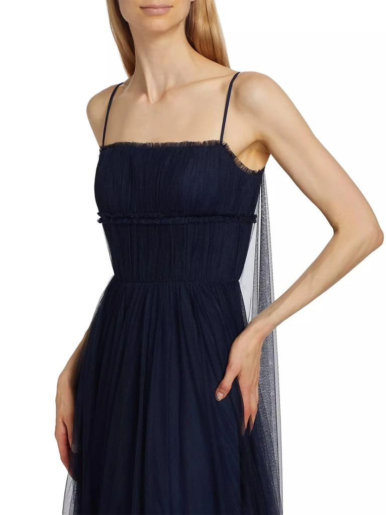 Vera Wang Bride Manuela Tulle Cape A-Line Gown 6
