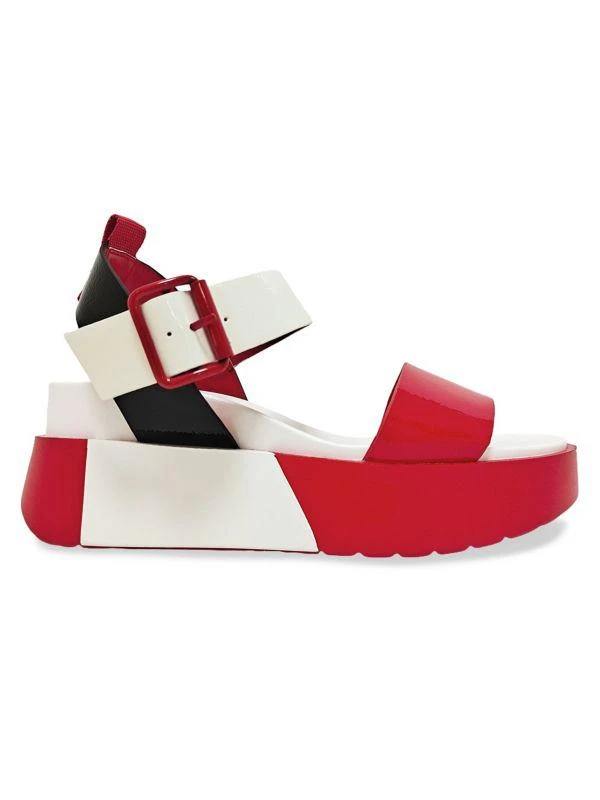 Ninety Union Wonder Sport Colorblock Wedge Sandals 1