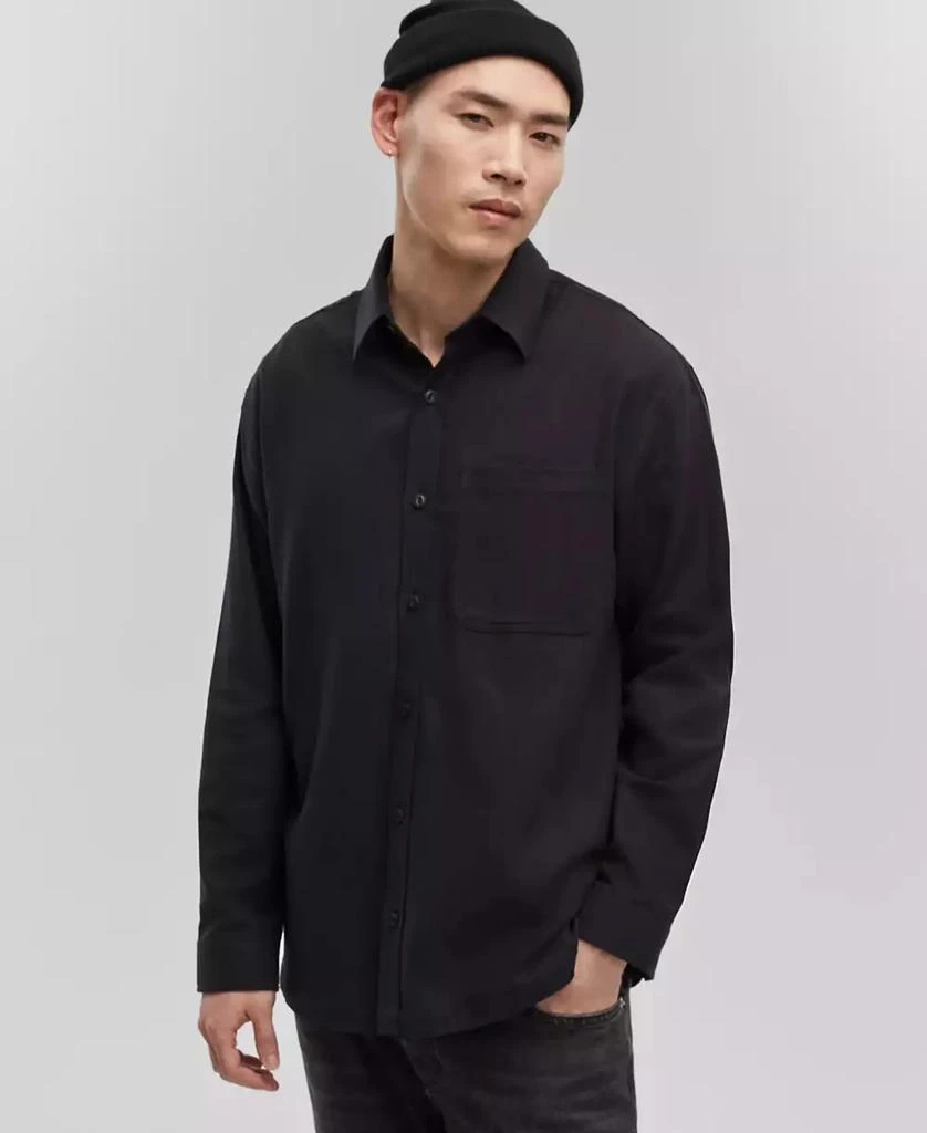Mode of One Men's Relaxed-Fit Flannel Shirt, Created for Macy's 1