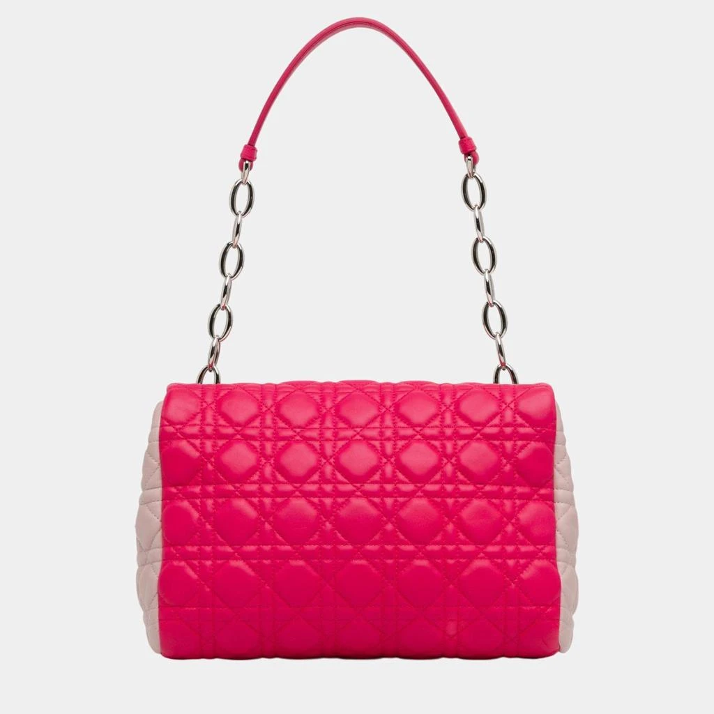 Dior Dior Pink Leather Lambskin Cannage Soft Flap Bag 3