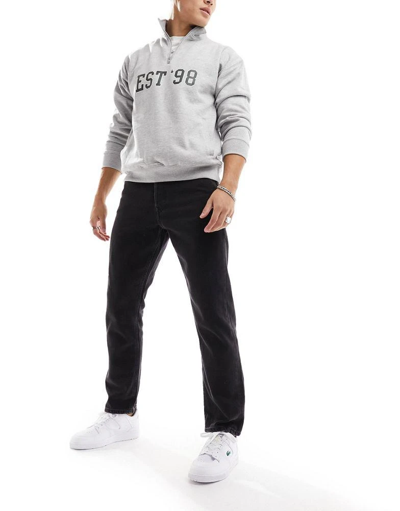 Jack & Jones Jack & Jones Essentials Chris straight jean in washed black 1