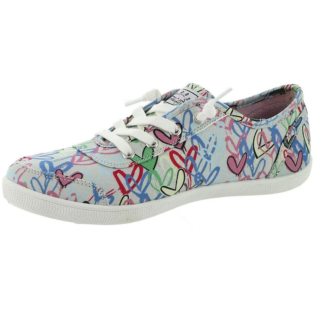 BOBS From Skechers Grateful Love Womens Canvas Lace-Up Slip-On Sneakers 3