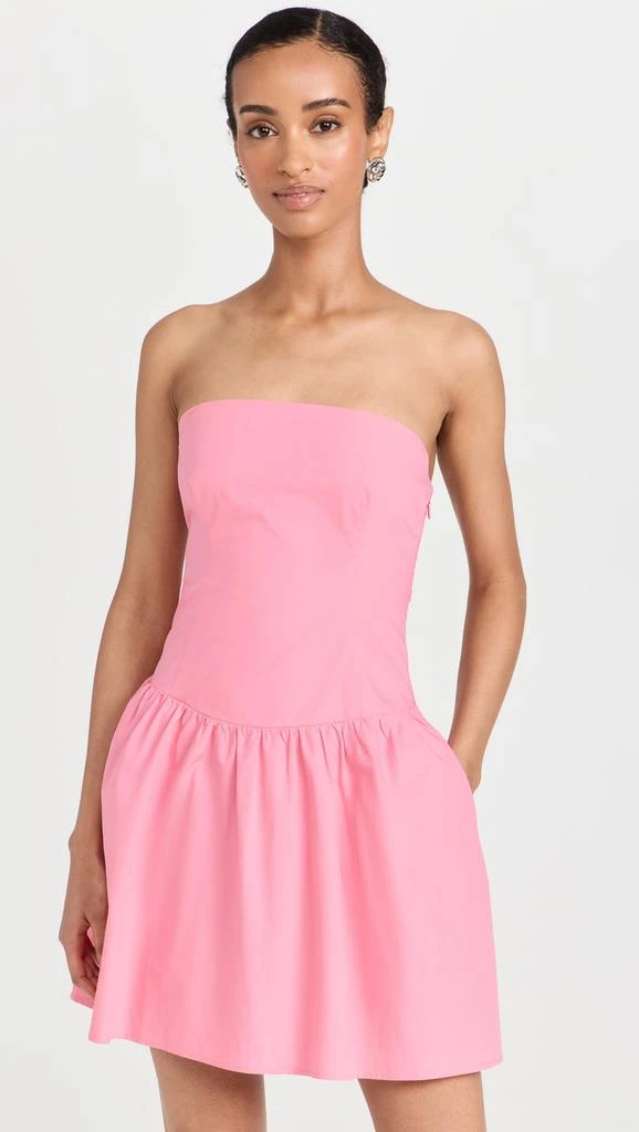 Susana Monaco Poplin Tube Flare Dress 1