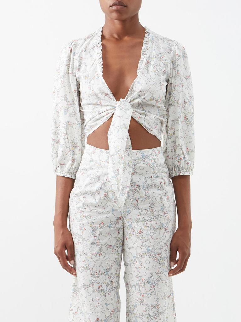 Loup Charmant Carta cotton crop top