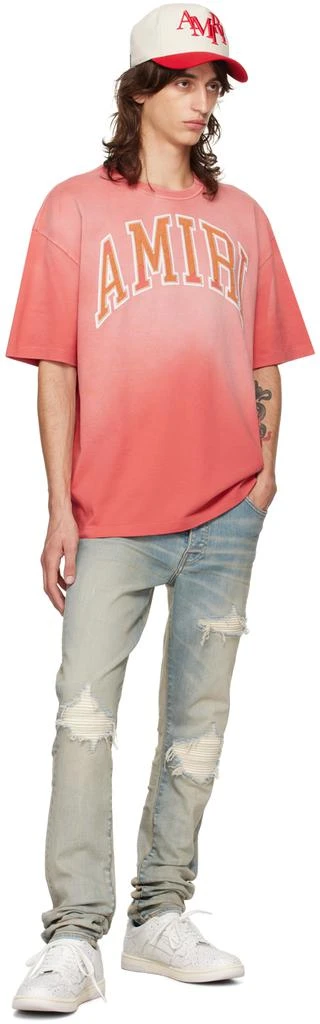 AMIRI Pink Vintage Oversized T-shirt 4