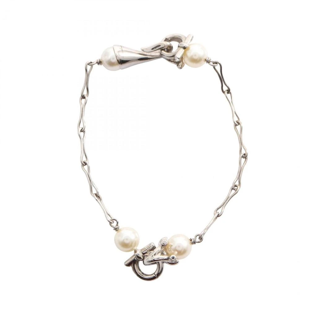 Salvatore Ferragamo Stainless Steel Charm Bracelet (Pre-Owned)