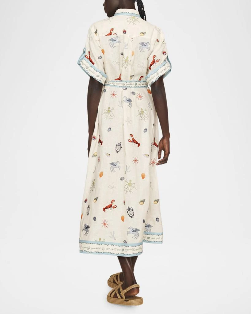 ALEMAIS Sandy Embroidered Shirtdress 3