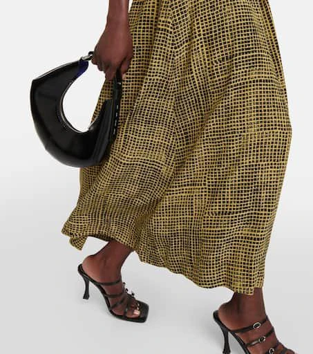 Proenza Schouler White Label checked wrap maxi dress 5
