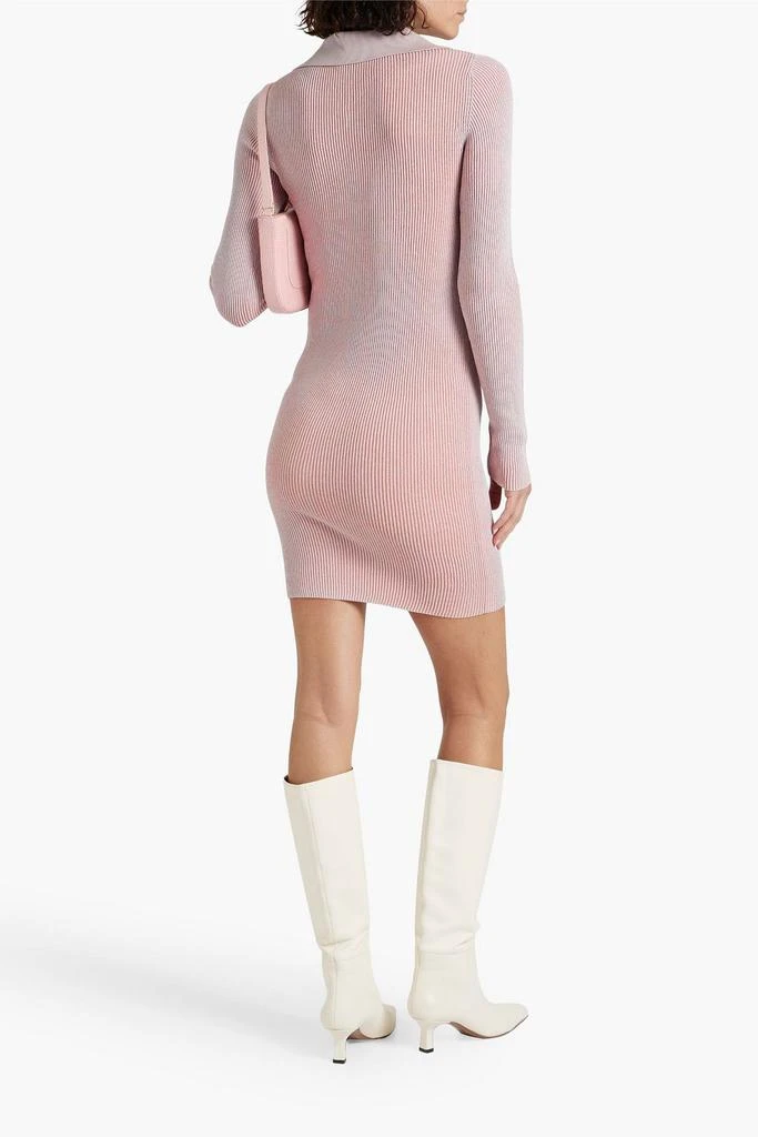 Paris Georgia Ribbed-knit mini dress 3