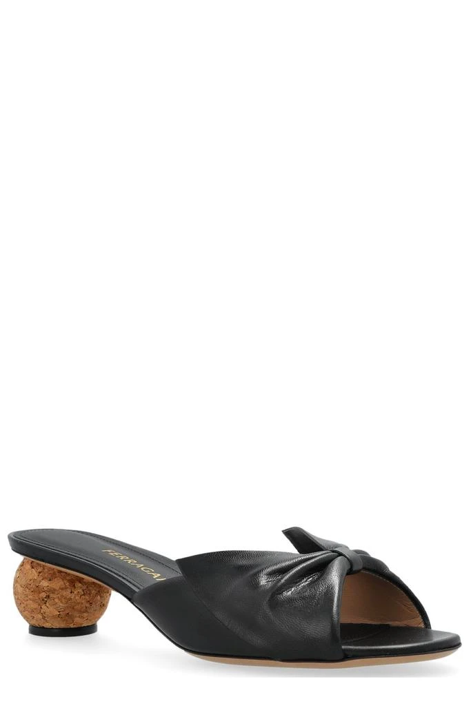 Salvatore Ferragamo Ferragamo Spherical Heel Bow Slides 2