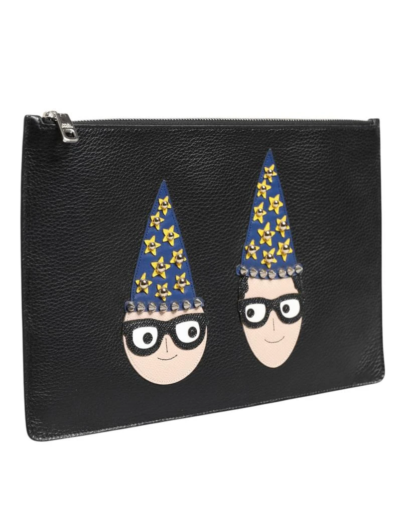 Dolce 
Gabbana Leather #DGFAMILY Embellished Men Clutch Pouch Men
s Bag 2