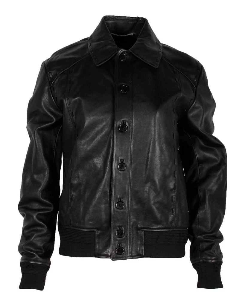 Yves Saint Laurent Moto Jacket in Black Leather 1