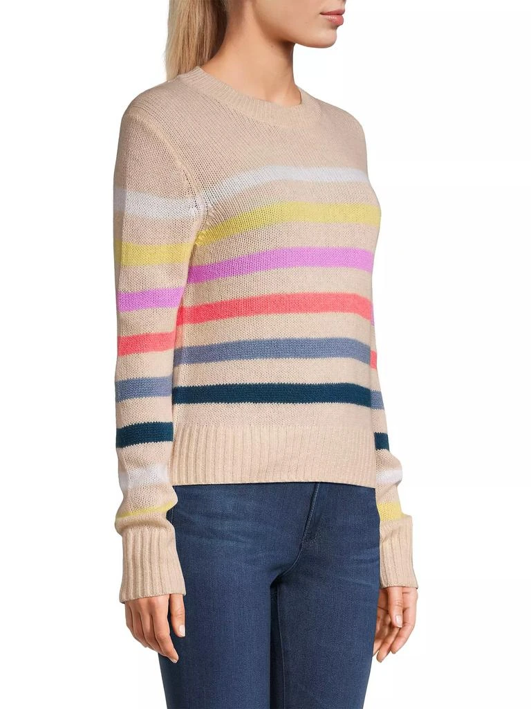 White + Warren Cashmere Featherweight Striped Sweater 4