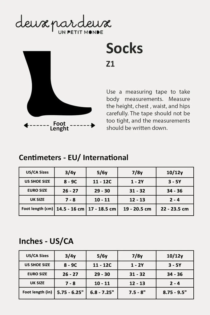 Deux par Deux Socks (3 Pairs) Set Striped Blue and Black 5