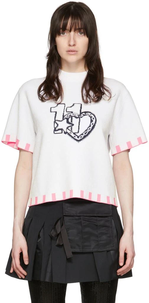 We11done Pink Viscose T-Shirt 1