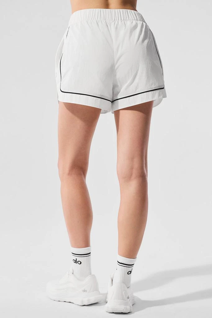 Alo Motivate Track Short - White/Black 3