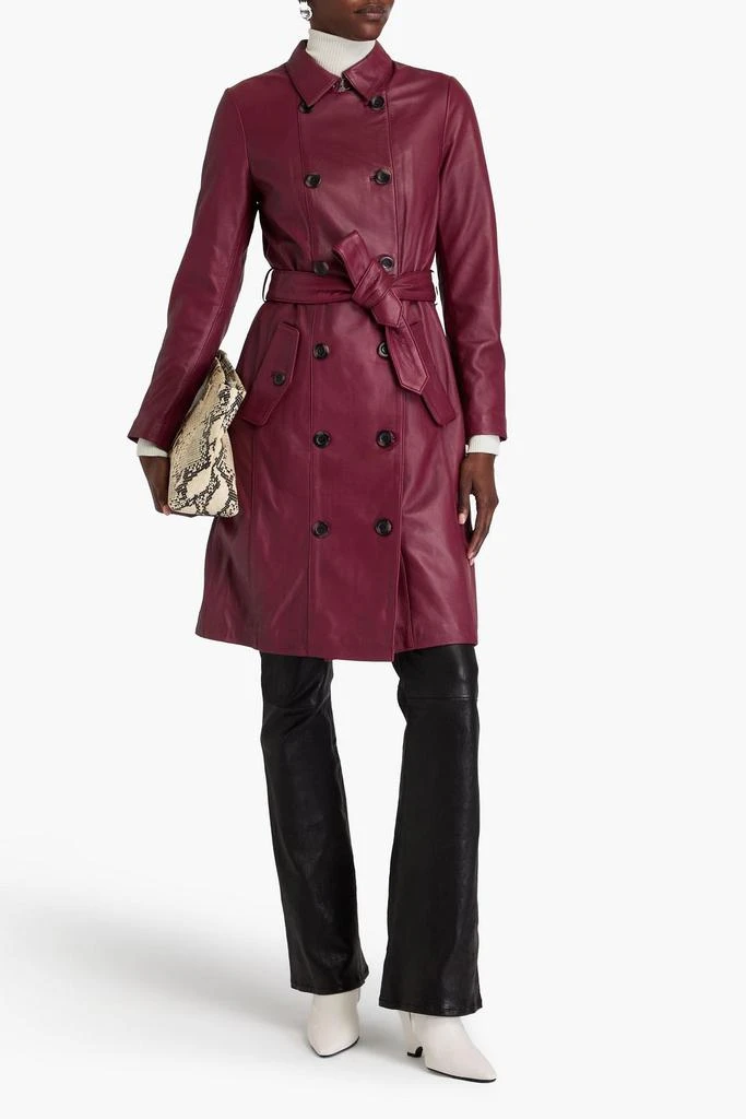 MUUBAA Leather trench coat 2