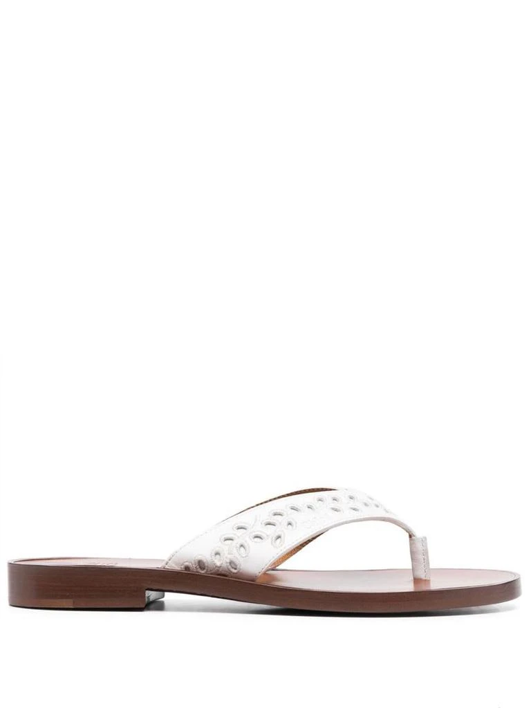 Chloé Chloé X Eres Paz Leather Thong Sandals 1