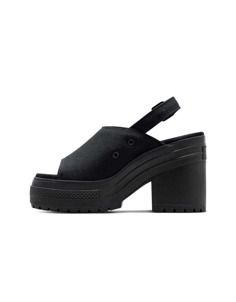 Converse Converse Chuck 70 de luxe heel sandal platform in black/white/black
