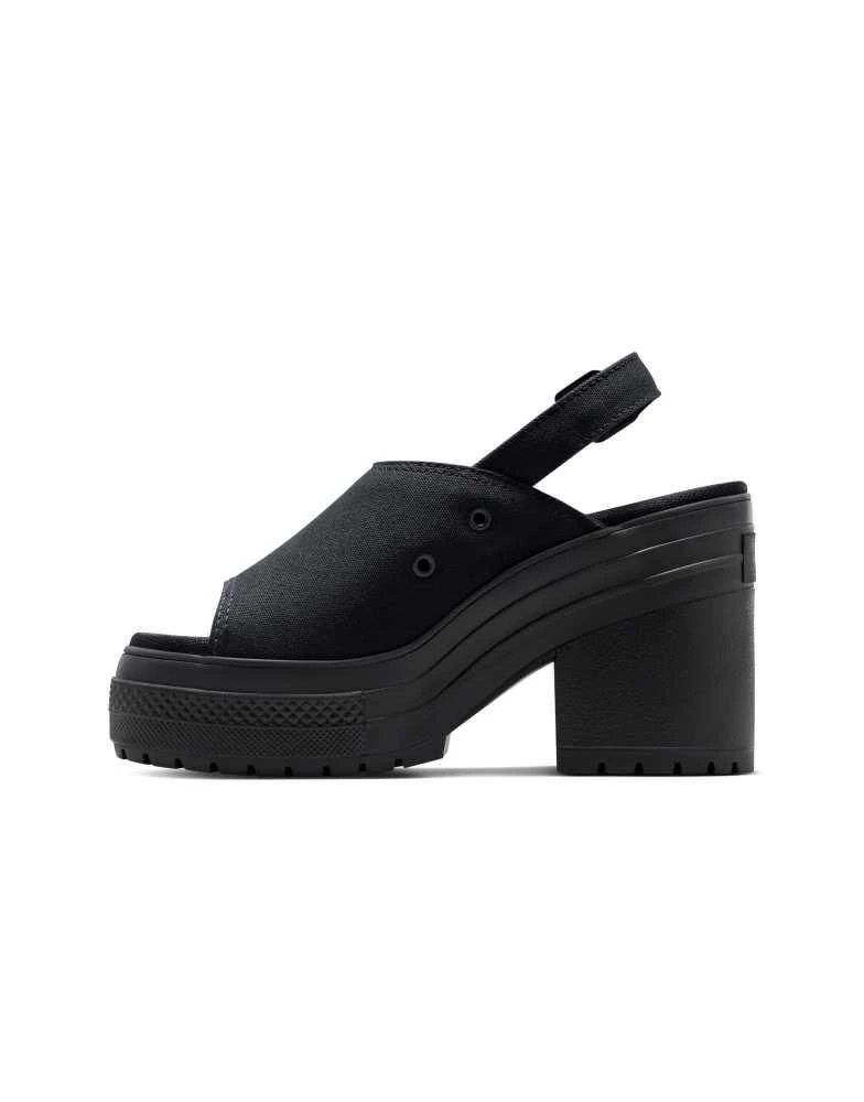 Converse Converse Chuck 70 de luxe heel sandal platform in black/white/black 1