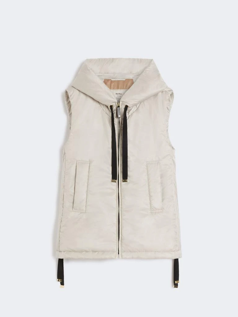 Max Mara Padded hooded gilet in water-repellent canvas 4