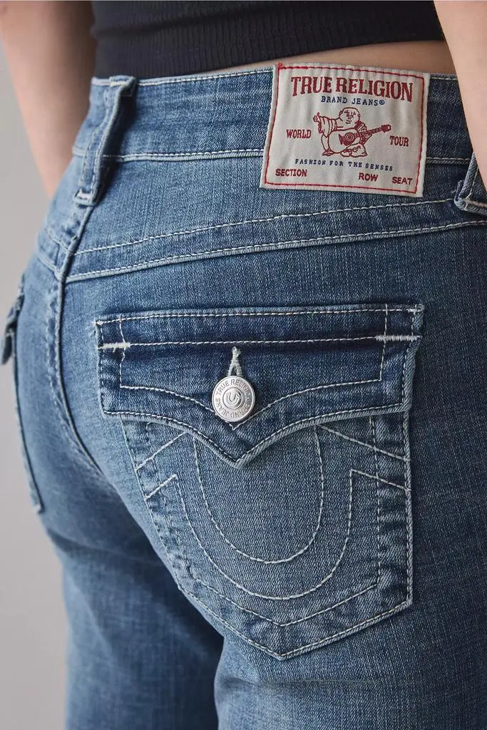 True Religion True Religion Becca Side-Slit Flap Low-Rise Bootcut Jeans 6