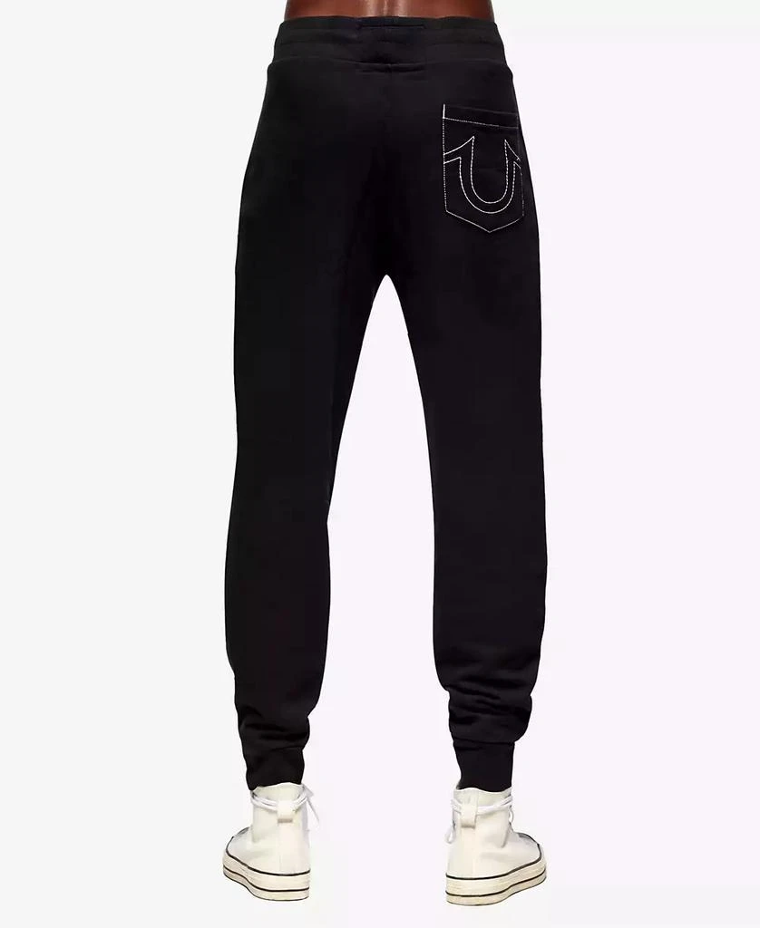 True Religion Men's Classic Logo Elastic Drawstring Joggers 3
