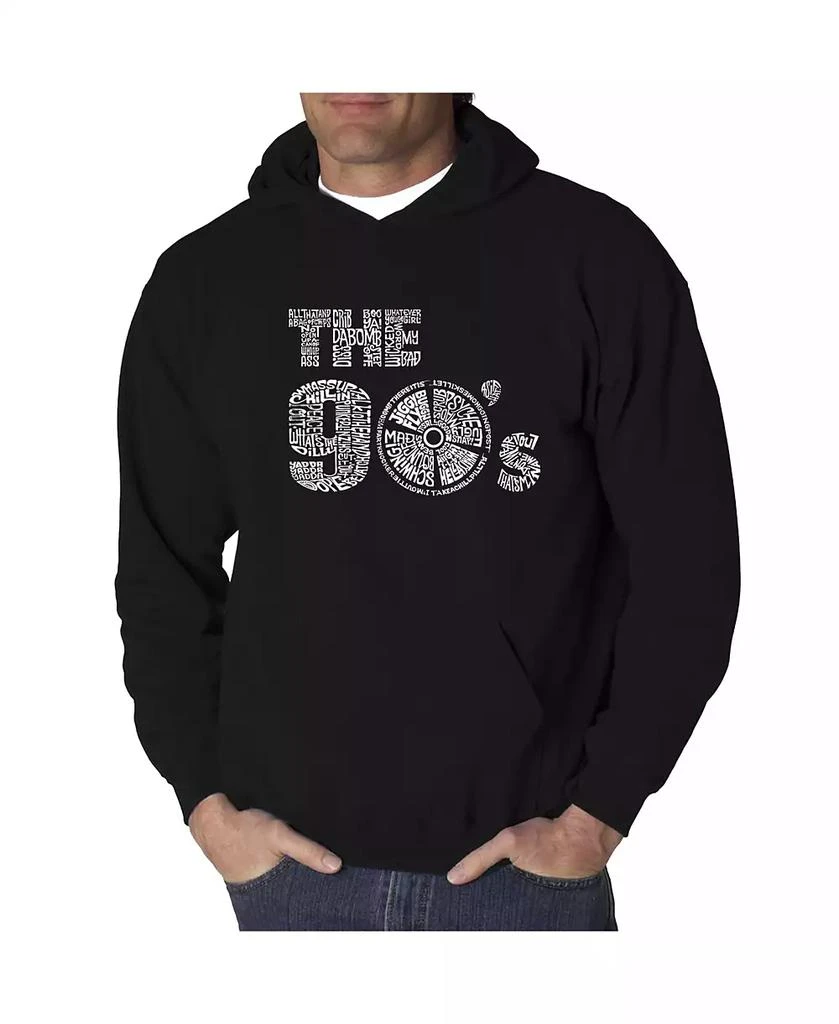 LA Pop Art Men's Word Art Hoodie - The 90's 1