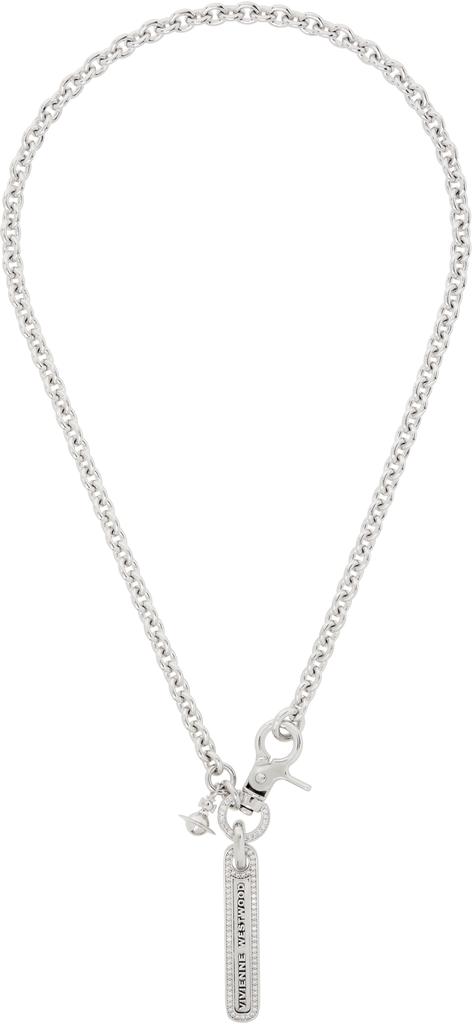 Vivienne Westwood Silver Pina Small Bas Relief Pendant