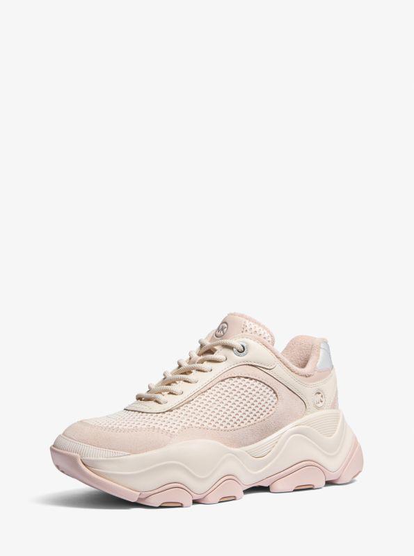 Michael Kors Atlas Mesh and Suede Trainer