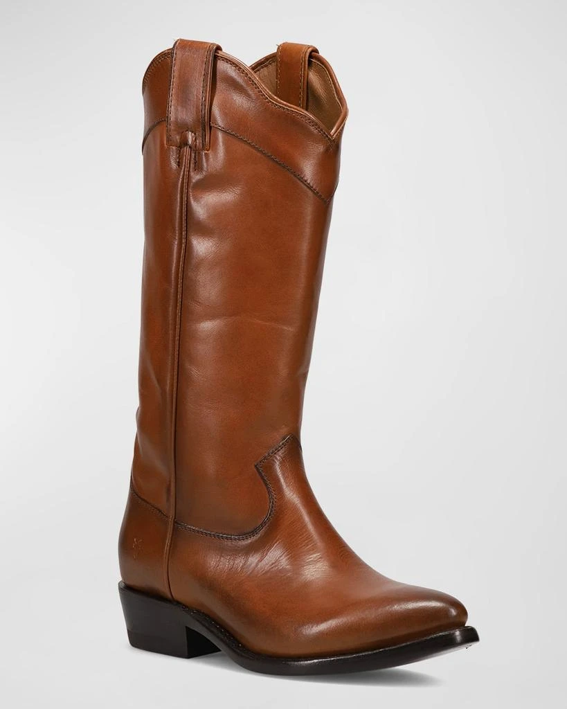 Frye Billy Daisy Leather Tall Western Boots 2