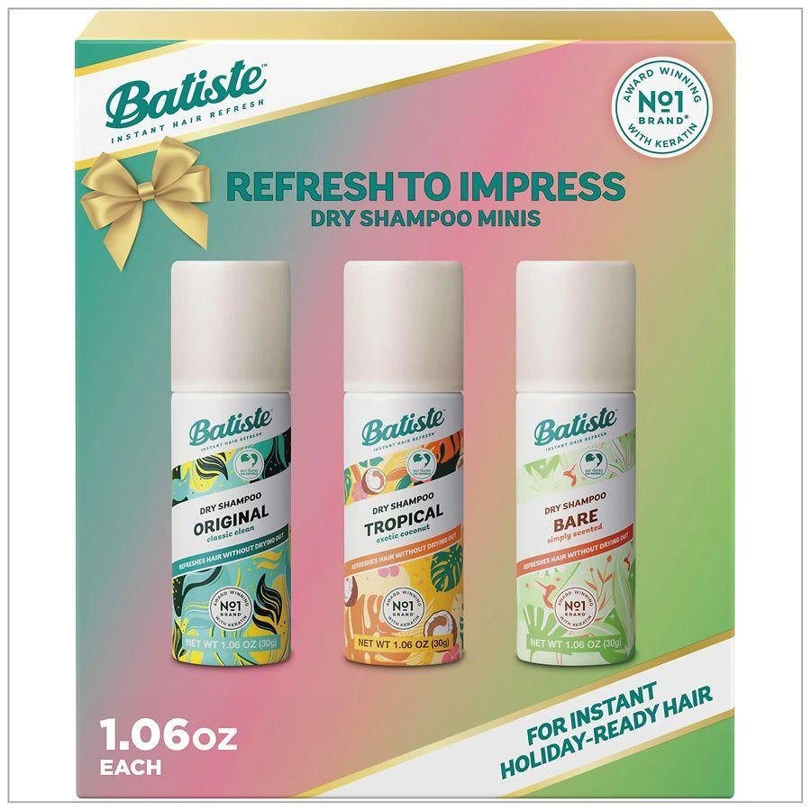 Batiste Dry Shampoo Limited Edition Mini Holiday Gift Set, Travel Size Variety Pack 1