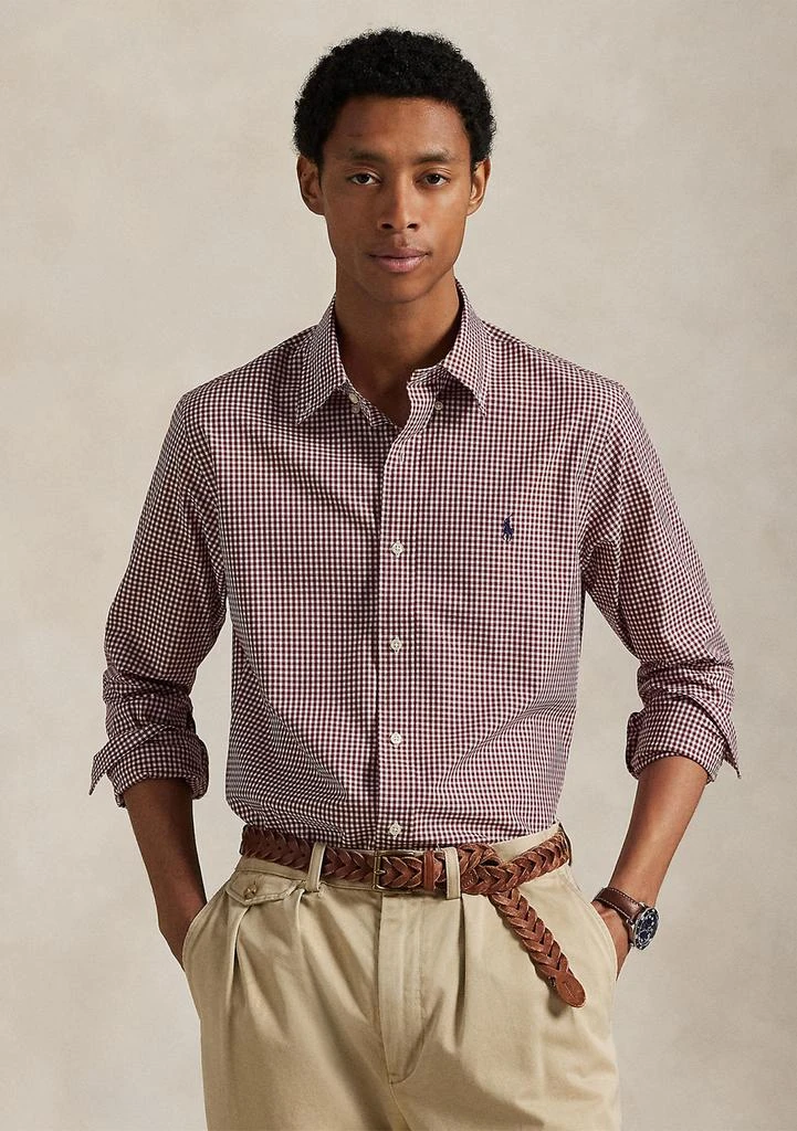 Ralph Lauren Classic Fit Gingham Stretch Poplin Shirt