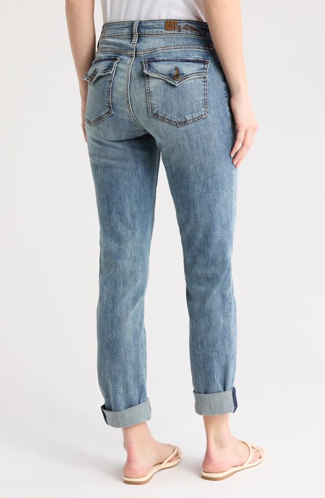 KUT from the Kloth Katy Flap Pocket Mid Rise Boyfriend Jeans
