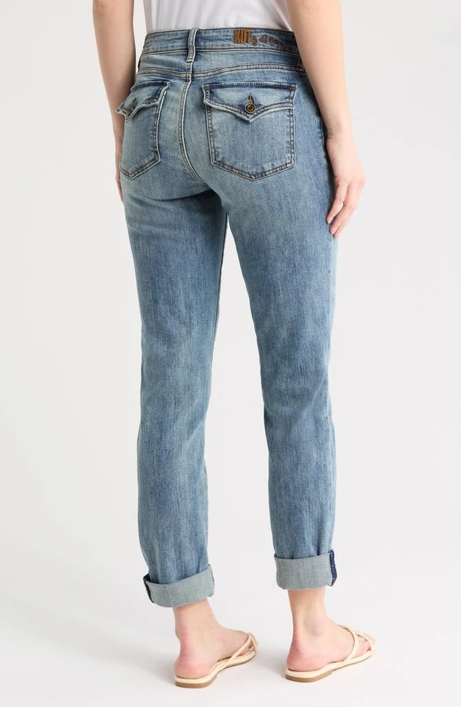KUT from the Kloth Katy Flap Pocket Mid Rise Boyfriend Jeans 2