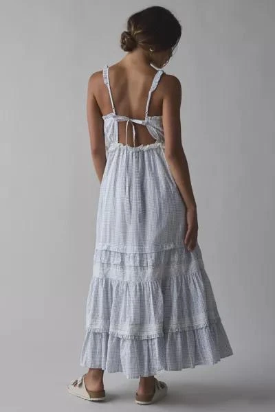 Kimchi Blue Kimchi Blue Paloma Tie-Back Bow Apron Midi Dress 3
