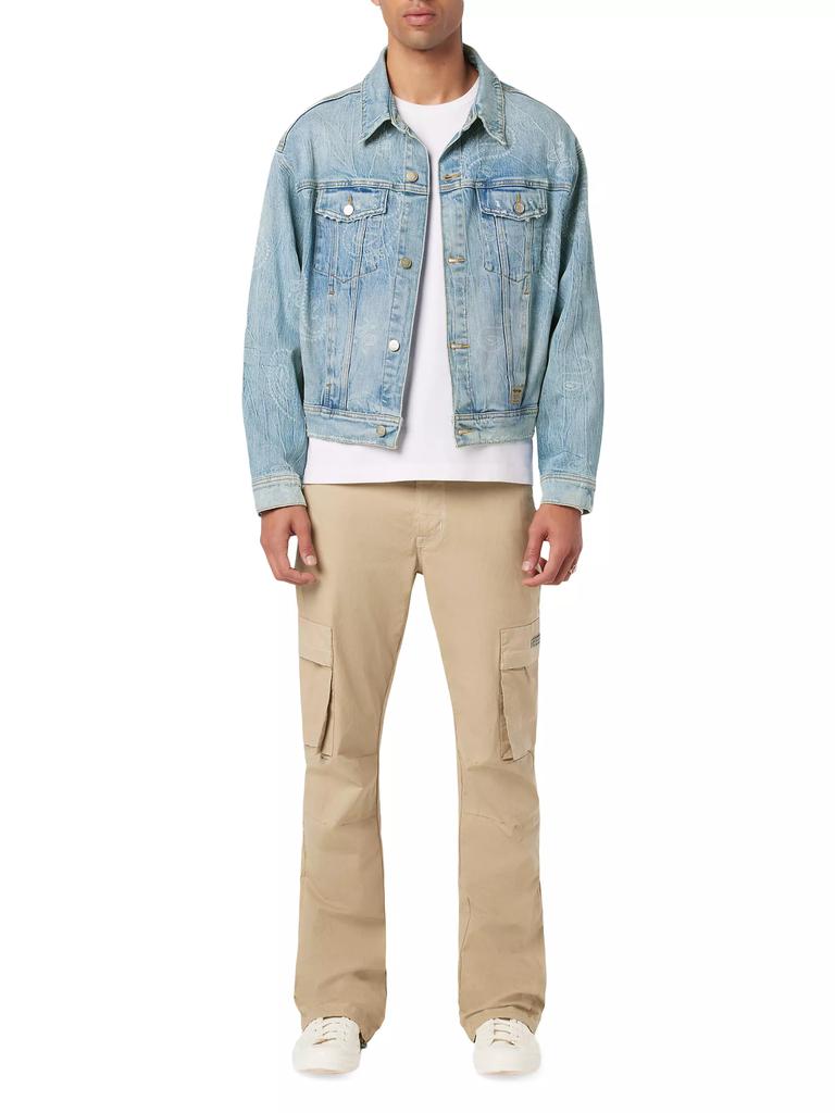 Hudson Jeans Walker Kick Flare Stretch Cargo Pants