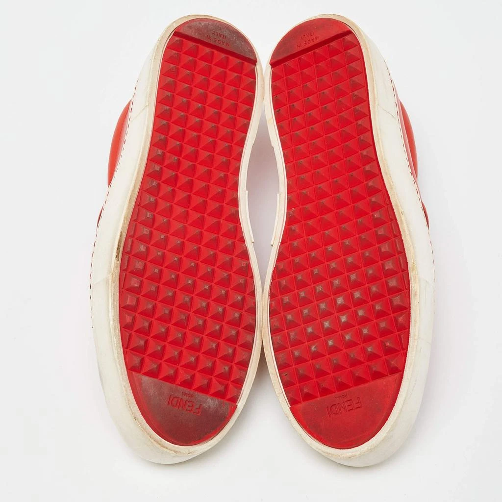 Fendi Fendi Tri Color Leather Monster Slip On Sneakers Size 38.5 6